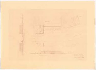 Stadion, Posen: Brückenkopf: Grundriss, Ansichten 1:500