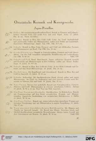 Ostasiatische Keramik und Kunstgewerbe (Nr. 750-862)