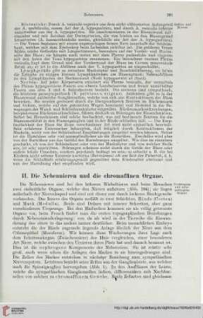II: Die Nebennieren und die chromaffinen Organe