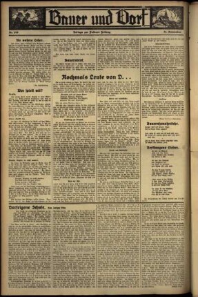 Zweite Ausgabe vom Sonntag, den 25. November 1934.