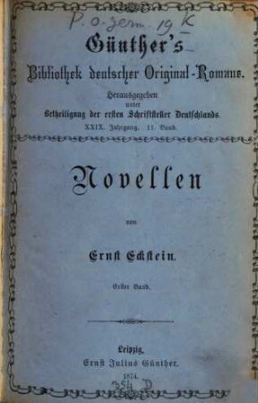 Novellen, 1