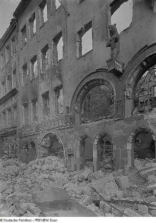 Dresden. Ruine der Bärenschänke