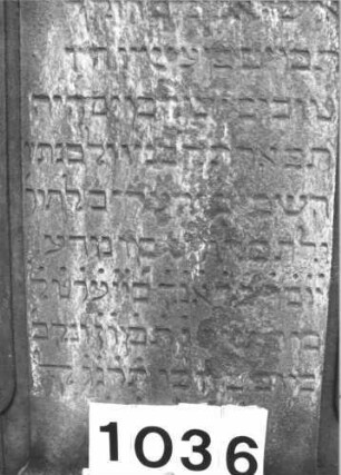 Grabstein 1036 (Detailaufnahme 2)