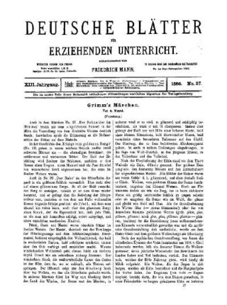Grimm's Märchen : (Fortsetzung)