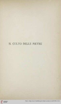 Il culto delle pietre