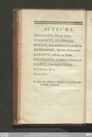 Acteurs.
