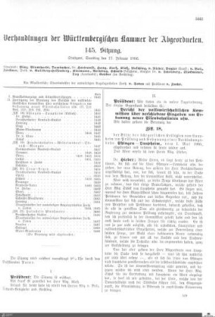 145. Sitzung, Stuttgart, 17.2.1906