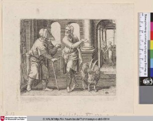 [Samson mit einem Ziegenbock vor dem Vater seiner Frau; Samson with the goat]