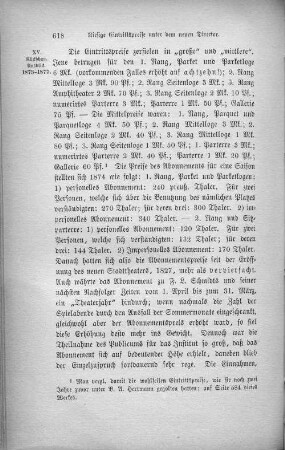 Riesige Eintrittspreise unter dem neuen Director.