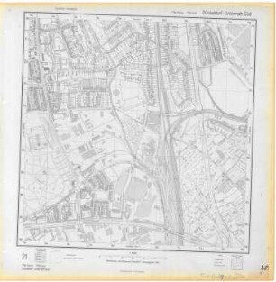 Deutsche Grundkarte, Blatt Düsseldorf-Unterrath Süd, 1953