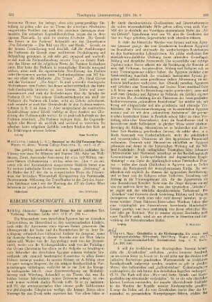 556-557 [Rezension] Siegert, Hans, Griechisches in der Kirchensprache