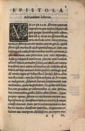 De febribus commentarius