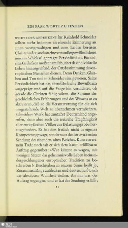 Ein Paar Worte Zu Finden