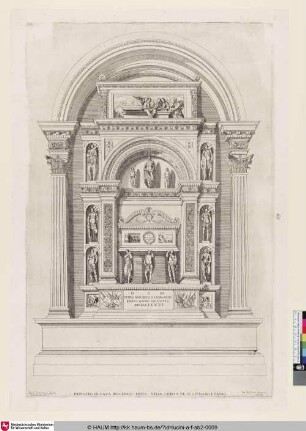DEPOSITO DI CASA MOCENICO ERETTO NELLA CHIESA DE: SS: GIOVANI E PAOLO [Grabmal des Dogen Pietro Mocenigo in der Kirche Santi Giovanni e Paolo zu Venedig]