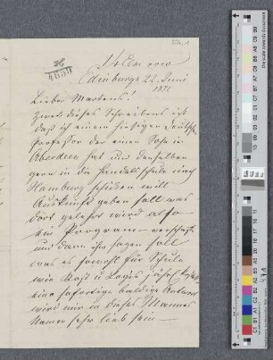Brief an Joachim Friedrich Martens