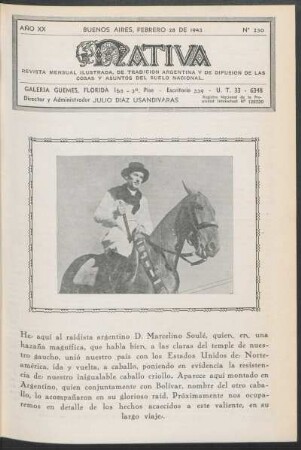 20.1943=Nr. 230: Nativa, 20.1943=Nr. 230