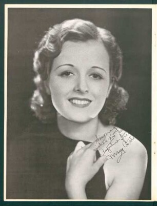 Mary Astor - [Fotografía con la firma de la actriz]