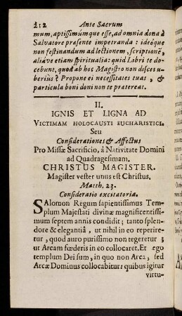 212-231, Praxis praeparandi se ad sacrificium Missae tempore ...
