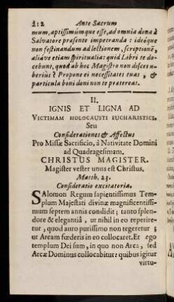 212-231, Praxis praeparandi se ad sacrificium Missae tempore ...