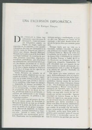 Una excursión diplomática. [Continuación]