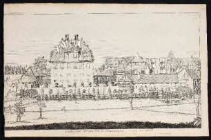 Voitischer Herren-Sitz in Erlenstegen 1702 bei Nürnb. - Ehemaliger Herrensitz Voit- oder Ebnerschloss, Nürnberg-Erlenstegen