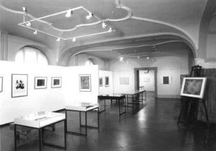 Dresden. Ausstellung "Wilhelm Müller" im Kupferstich-Kabinett vom 18.09.-30.12.1996. Raumaufnahme Güntzstraße