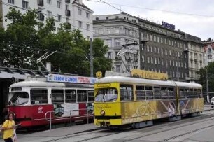 Haltestelle der Straßenbahn