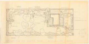 Garten Brandl, Neu Fahrland: Lageplan mit Gartenplan 1:100