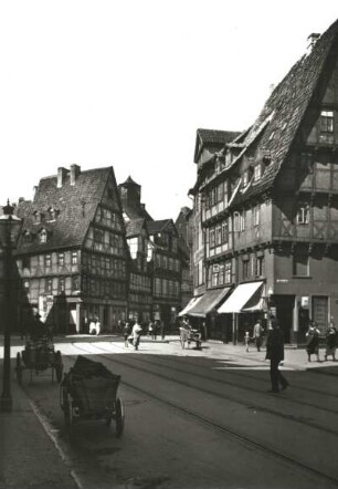 Hannover, Marktstraße : Hannover. Marktstraße. Blick zur Einmündung Köbelinger Straße