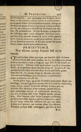 415-423, II. Praeceptum