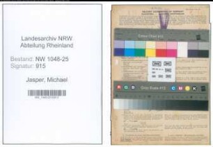 Entnazifizierung Michael Jasper , geb. 06.08.1893 (Kaufmann)