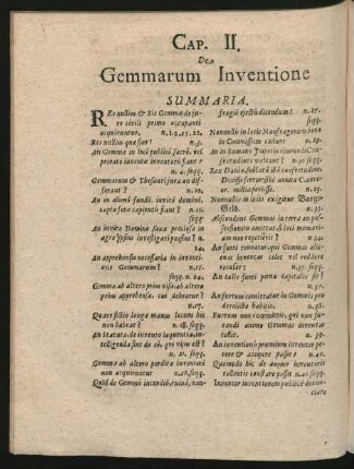 Cap. II. De Gemmarum Inventione