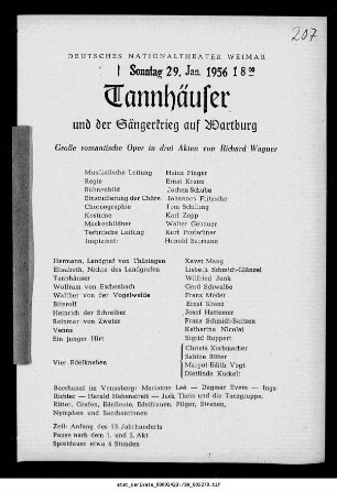 Tannhäuser und der Sängerkrieg auf Wartburg