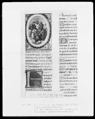 Brevier aus Namur — Apostelversammlung, Folio 350recto