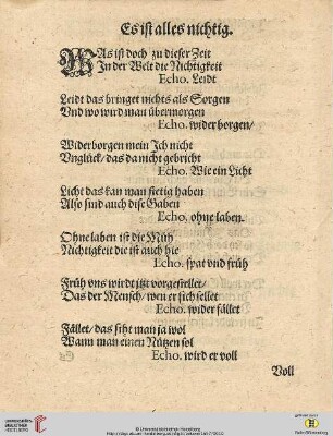 Es ist alles nichtig