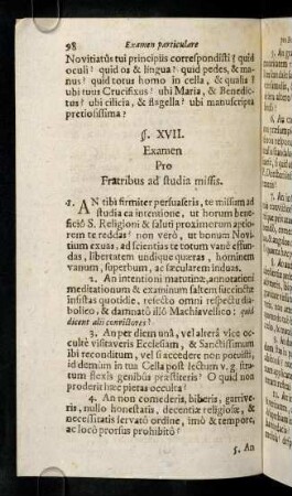 98-104, § XVII - XVIII