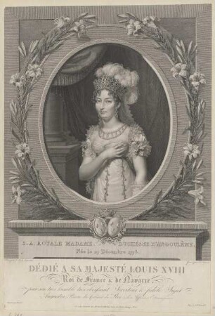 Bildnis der Marie-Thérèse Charlotte d'Angoulême
