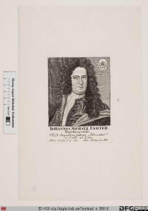 Bildnis Johann Michael Endter