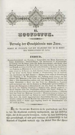 II. Hoofdstuk. Vervolg der geschiedenis van Java, sedert de invoering van het Islamismus tot op de komst der Nederlanders op Java