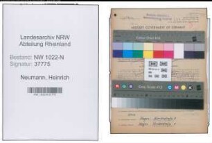 Entnazifizierung Heinrich Neumann , geb. 22.04.1891 (Bahnbeamter)