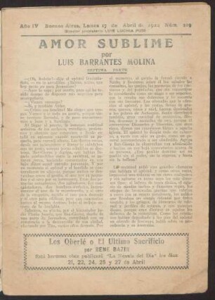 1922021900: Amor sublime : septima parte