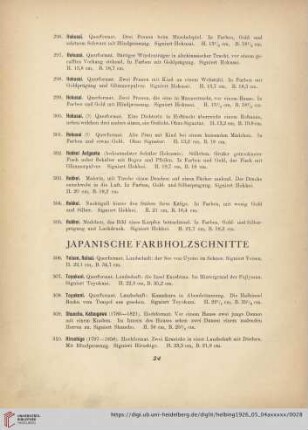 Japanische Farbholzschnitte (Nr. 306-310)