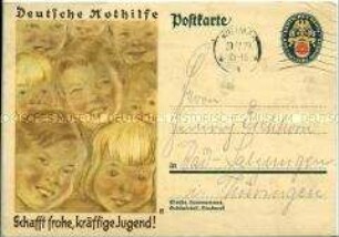 Postkartenvordruck der Deutschen Nothilfe