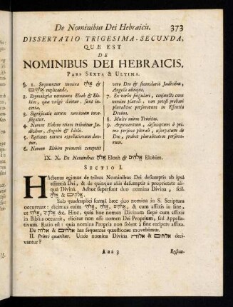 373-381, Dissertatio Trigesima Secunda