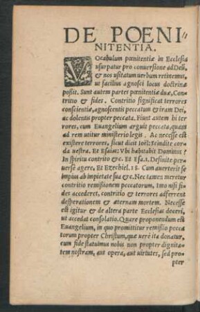 De Poenitentia.