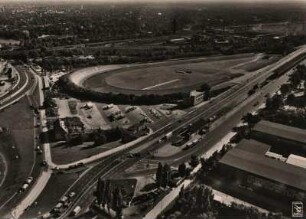 Berlin, Blick vom Funkturm auf die AVUS