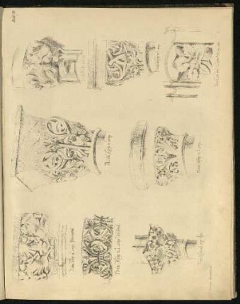 Capitäle und Friese aus der Nicolaikirche zu Lemgo