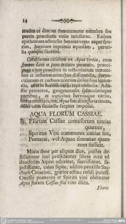 Aqua Florum Cassiae