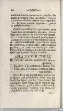 Aqua Florum Cassiae