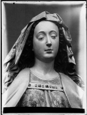 Kloster Lichtental Klosterkirche Altar Sitzmadonna (Kopf) (16. Jahrhundert)